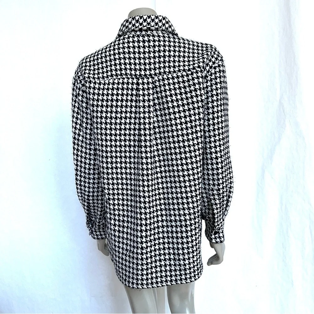 WAYF Women’s Houndstooth Shirt, Jacket - Picture 5 of 16